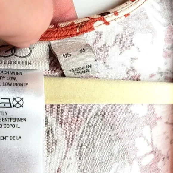 Lori Goldstein Floral Sheer Sleeveless Cover Up XL - Picture 3 of 7